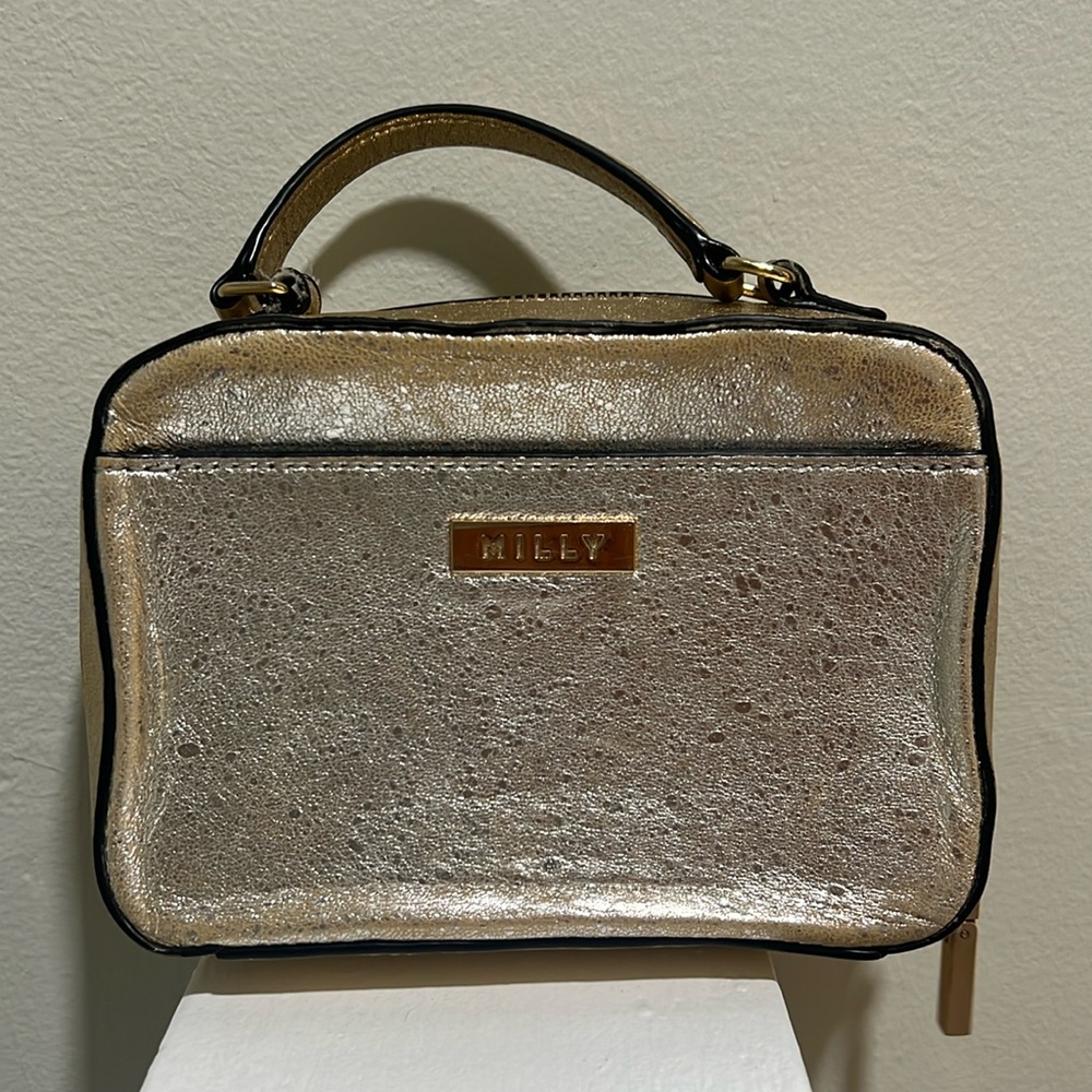 Milly mixed metalic mini satchel bag